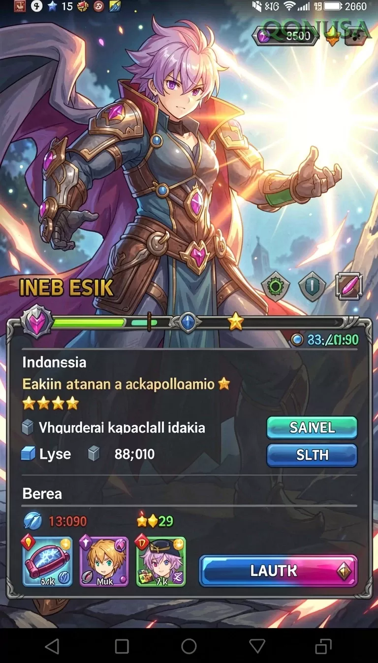 Galeri pratinjau visual qqnusa build APK resmi terbaru